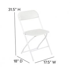 White Metal Folding Chair (Set of 10) by Carnegy Avenue 18 White Metal Folding Chair (Set of 10) by Carnegy Avenue -Carnegy Avenue Sales white carnegy avenue folding chairs cga le 3590 wh hd fa 1000