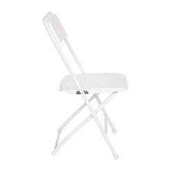 Big and Tall Commercial Folding Chair - Extra Wide 650 lb. Capacity - Durable Plastic - 4-Pack by Carnegy Avenue -Carnegy Avenue Sales white carnegy avenue folding chairs cga le 511813 wh hd e1 1000