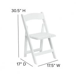 White Wood Folding Chair (2-Pack) by Carnegy Avenue -Carnegy Avenue Sales white carnegy avenue folding chairs cga xf 275042 wh hd fa 1000