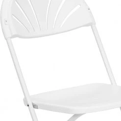 White Plastic Seat with Metal Frame Folding Chair (Set of 2) by Carnegy Avenue -Carnegy Avenue Sales white carnegy avenue folding chairs cga y 274406 wh hd 1f 1000