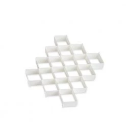 2.75 in. x 17 in. x 15 in. White Plastic Closet Drawer Organizer by Honey-Can-Do