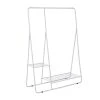 White Steel Clothes Rack with Shelves 40 in. W x 66.7 in. H by Honey-Can-Do
