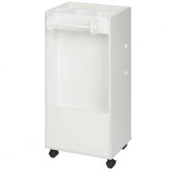 MDF Craft Rolling Storage Cart with Dowel Rods and 3 Compartments by Honey-Can-Do -Carnegy Avenue Sales white honey can do craft storage crt 09592 4f 1000