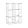 43 in. H x 29 in. W x 14.5 in. D White Steel 6- Cube Organizer by Honey-Can-Do -Carnegy Avenue Sales white honey can do cube storage organizers shf 09489 64 1000