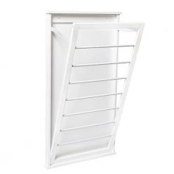 23 in. x 42 in. White Vertical Wall Mount Dry Rack by Honey-Can-Do -Carnegy Avenue Sales white honey can do drying racks dry 04445 c3 1000