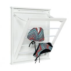 23 in. x 27.25 in. White Single Wall Mount Dry Rack by Honey-Can-Do