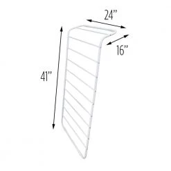 16 in. x 41 in. White Steel Leaning Clothes Drying Rack by Honey-Can-Do -Carnegy Avenue Sales white honey can do drying racks dry 08544 44 1000