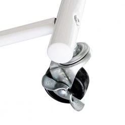 16 in. x 65 in. White Steel Rolling Multi-Section T-Bar Clothes Drying Rack by Honey-Can-Do -Carnegy Avenue Sales white honey can do drying racks dry 08545 4f 1000