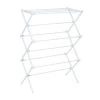 29 in. W x 42.1 in. H White Metal Folding Drying Rack by Honey-Can-Do -Carnegy Avenue Sales white honey can do drying racks dry 09138 64 1000