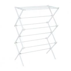 29 in. W x 42.1 in. H White Metal Folding Drying Rack by Honey-Can-Do