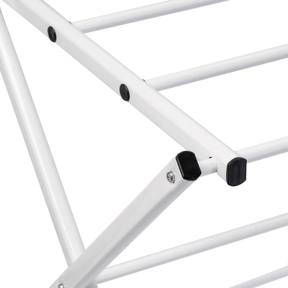 22.5 in. W x 41.25 in. H White Steel Compact Folding Drying Rack by Honey-Can-Do 7 22.5 in. W x 41.25 in. H White Steel Compact Folding Drying Rack by Honey-Can-Do - Image 5