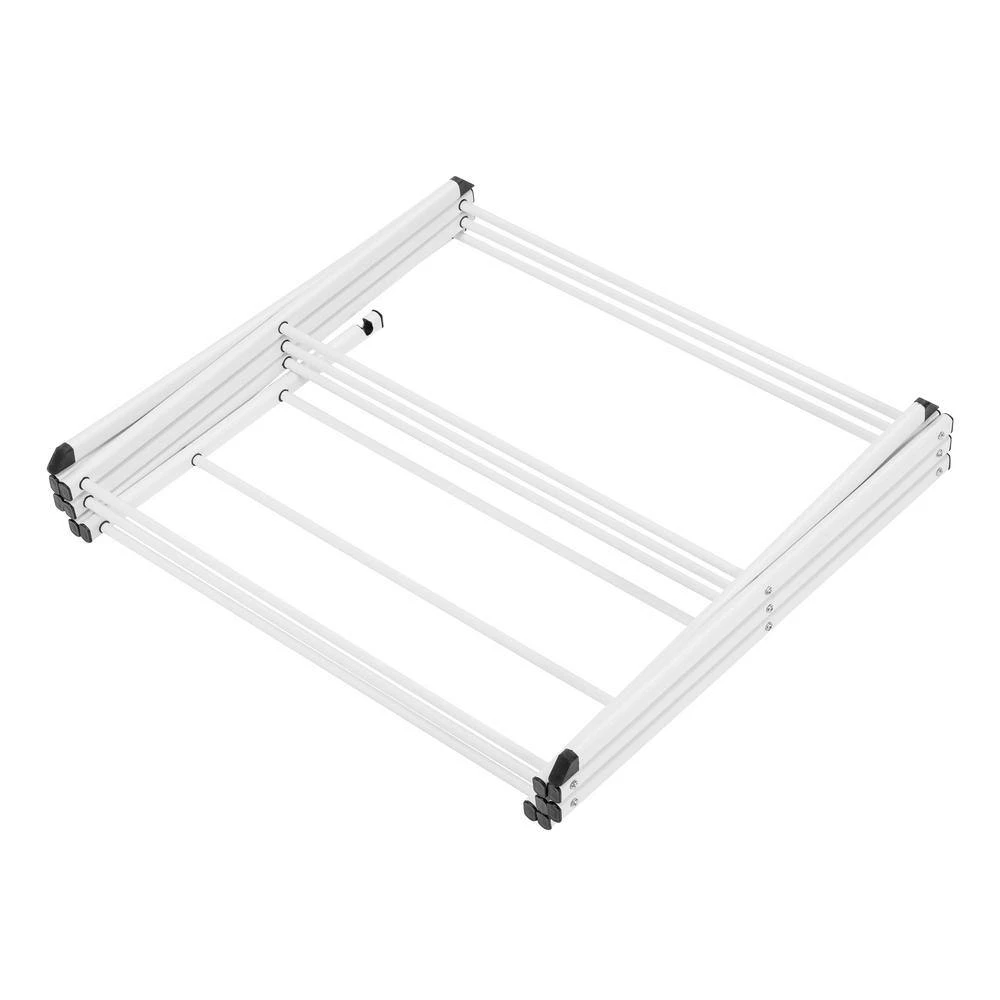 22.5 in. W x 41.25 in. H White Steel Compact Folding Drying Rack by Honey-Can-Do 5 22.5 in. W x 41.25 in. H White Steel Compact Folding Drying Rack by Honey-Can-Do - Image 3