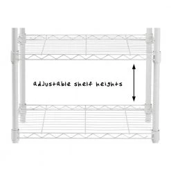 White 4-Tier Heavy Duty Adjustable Steel Garage Storage Shelving (36 in. W x 54 in. x 14 in. D) by Honey-Can-Do -Carnegy Avenue Sales white honey can do freestanding shelving units shf 09440 44 1000