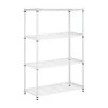 White 4-Tier Heavy Duty Adjustable Steel Garage Storage Shelving (36 in. W x 54 in. x 14 in. D) by Honey-Can-Do -Carnegy Avenue Sales white honey can do freestanding shelving units shf 09440 64 1000