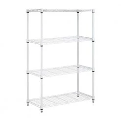 White 4-Tier Heavy Duty Adjustable Steel Garage Storage Shelving (36 in. W x 54 in. x 14 in. D) by Honey-Can-Do