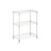 White Heavy Duty 3-Tier Steel Adjustable Shelving Unit (24 in. W x 30 in. H x 14 in. D) by Honey-Can-Do -Carnegy Avenue Sales white honey can do freestanding shelving units shf 09619 64 1000