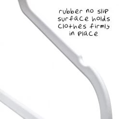 White Rubber Hangers 50-Pack by Honey-Can-Do -Carnegy Avenue Sales white honey can do hangers hng 08681 4f 1000