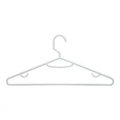 White Recycled Plastic Suit Hangers 60-Pack by Honey-Can-Do
