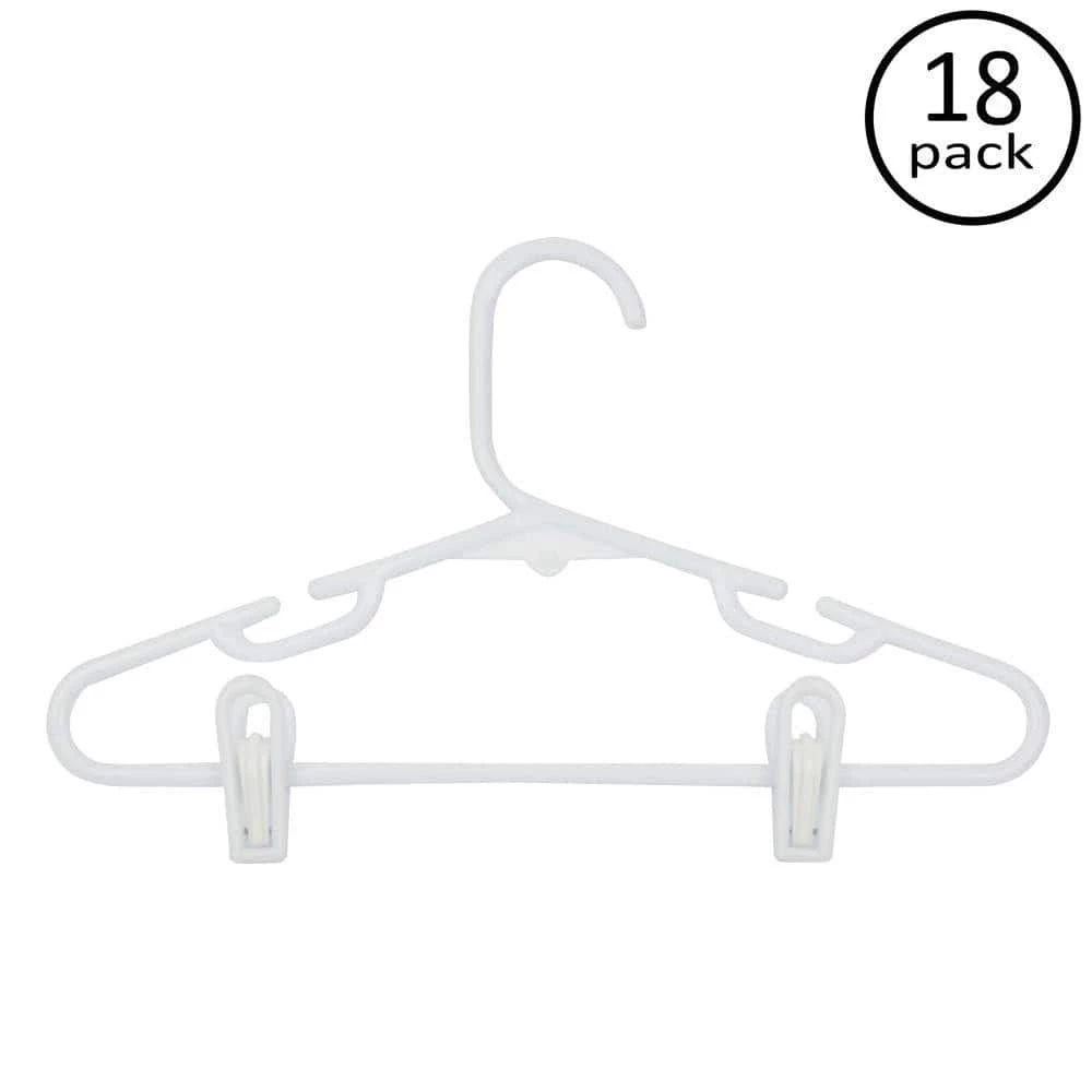 Clear Plastic Hangers 18-Pack by Honey-Can-Do 4 Clear Plastic Hangers 18-Pack by Honey-Can-Do - Image 2