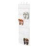 57 in. H 12-Pair White Polyester Hanging Shoe Organizer by Honey-Can-Do 2 57 in. H 12-Pair White Polyester Hanging Shoe Organizer by Honey-Can-Do -Carnegy Avenue Sales white honey can do hanging closet organizers sft 01242 64 1000