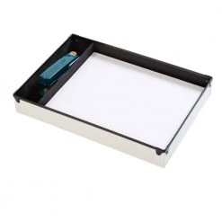 White Faux Leather Desk Organizers (6-Piece Set) by Honey-Can-Do -Carnegy Avenue Sales white honey can do office storage organization ofc 09459 1f 1000