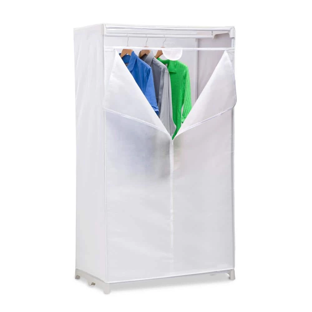 White Portable Closet (19.37 in. W x 63.78 in. H) by Honey-Can-Do 3 White Portable Closet (19.37 in. W x 63.78 in. H) by Honey-Can-Do