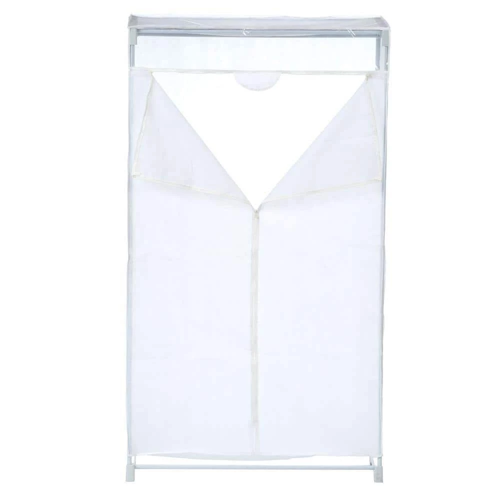 White Portable Closet (19.37 in. W x 63.78 in. H) by Honey-Can-Do 6 White Portable Closet (19.37 in. W x 63.78 in. H) by Honey-Can-Do - Image 4