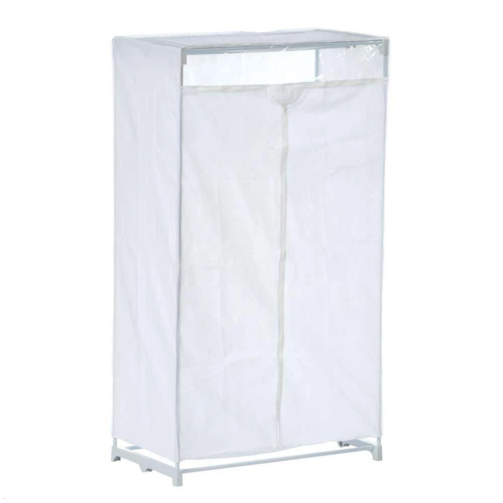 White Portable Closet (19.37 in. W x 63.78 in. H) by Honey-Can-Do 4 White Portable Closet (19.37 in. W x 63.78 in. H) by Honey-Can-Do - Image 2