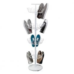 White Steel Shoe Trees by Honey-Can-Do