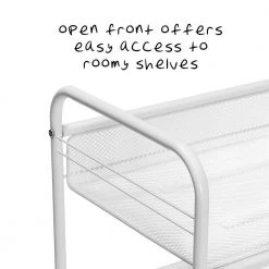 13 in. W x 34 in. H x 17 in. D Space Saver Rolling Cart in White by Honey-Can-Do -Carnegy Avenue Sales white honey can do utility carts crt 08581 fa 1000