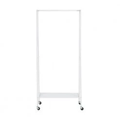 White Steel Clothes Rack 30.75 in. W x 68.11 in. H by Honey-Can-Do -Carnegy Avenue Sales white matte honey can do clothes racks gar 09057 44 1000