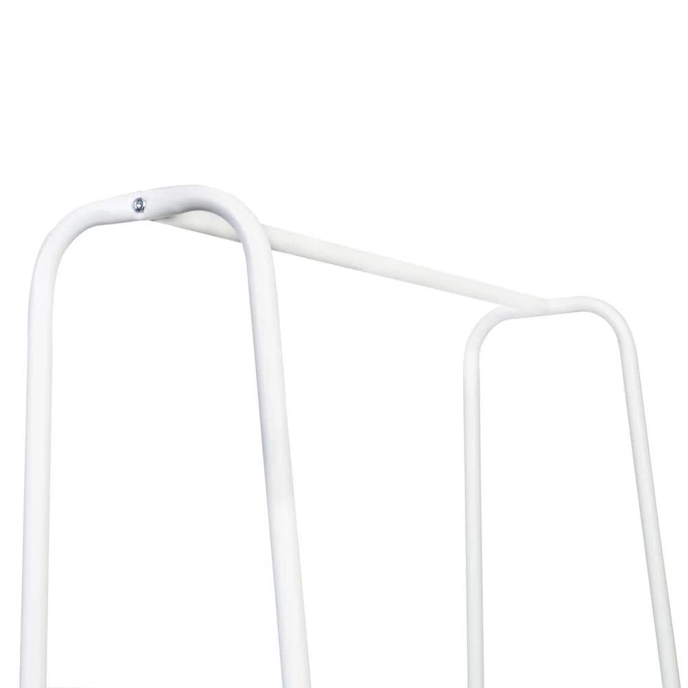White Steel Clothes Rack 45 in. W x 66 in. H by Honey-Can-Do 6 White Steel Clothes Rack 45 in. W x 66 in. H by Honey-Can-Do - Image 4