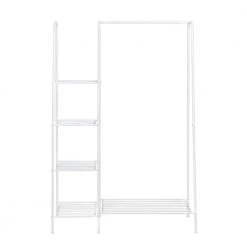 White Steel Clothes Rack 45 in. W x 66 in. H by Honey-Can-Do 14 White Steel Clothes Rack 45 in. W x 66 in. H by Honey-Can-Do -Carnegy Avenue Sales white matte honey can do clothes racks wrd 09058 44 1000
