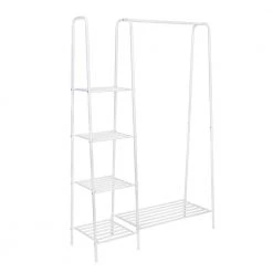 White Steel Clothes Rack 45 in. W x 66 in. H by Honey-Can-Do 16 White Steel Clothes Rack 45 in. W x 66 in. H by Honey-Can-Do -Carnegy Avenue Sales white matte honey can do clothes racks wrd 09058 76 1000