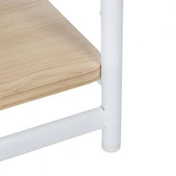 Natural and White 3-Tier Steel Shelving Unit (15.7 in. W x 33.7 in. H x 11.8 in. D) by Honey-Can-Do -Carnegy Avenue Sales white natural honey can do freestanding shelving units shf 09311 44 1000