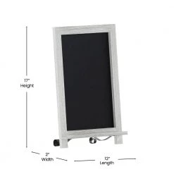 White Wash Magnetic Wall Mounted Chalkboard by Carnegy Avenue -Carnegy Avenue Sales white wash carnegy avenue boards easels cga hfk 513558 wh hd 44 1000