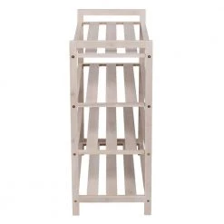 25.8 in. H 12-Pair White Wash Bamboo 4-Tier Shoe Rack by Honey-Can-Do -Carnegy Avenue Sales white wash honey can do shoe racks sho 09700 44 1000