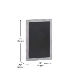 White Washed Magnetic Wall Mounted Chalkboard by Carnegy Avenue -Carnegy Avenue Sales white washed carnegy avenue boards easels cga hgwa 513527 wh hd 1f 1000